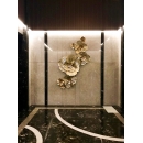 立體鐵花鐵藝壁飾- y16083 鐵材藝術 - 鐵雕壁飾系列 / 立體壁飾-花、植物系列